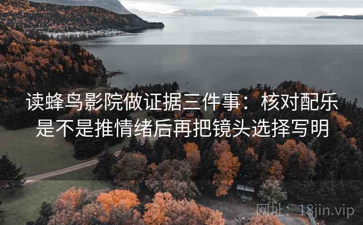 读蜂鸟影院做证据三件事:核对配乐是不是推情绪后再把镜头选择写明